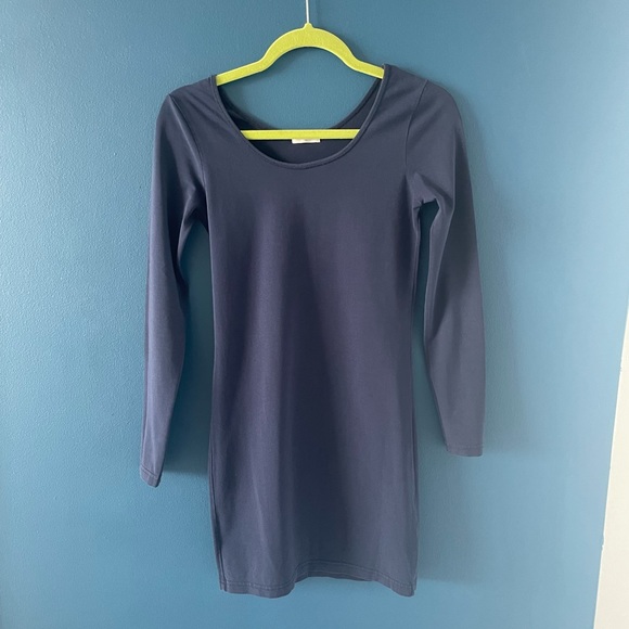 Navy long sleeve dress - Picture 4 of 5